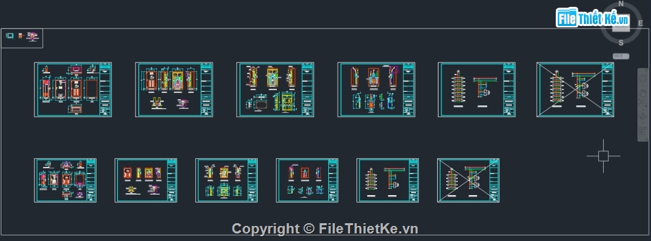 Bản vẽ autocad tủ điện MSB,Bản vẽ tủ điện Solar Inverter String,bản vẽ trạm biến áp 1 cột,file dwg tủ điện tạm công trường,biện pháp thi công chiếu sáng,biện pháp thi công chống sét